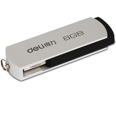 得力8Gu盘3720 办公存储U盘 u盘8g USB2.0高速存储