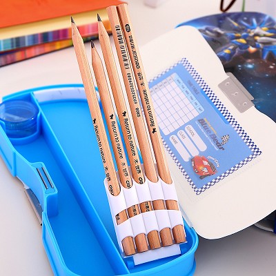得力铅笔盒小学生文具盒多功能大容量韩国男女孩儿童铅笔盒95608