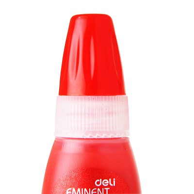 得力9879 光敏印油 印章/刻章/印台使用印油 10ml 红色 办公用品