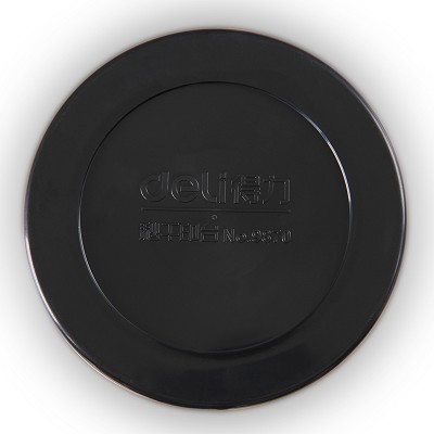 得力9870型快干印台 红色圆形速干印油 95*26.5mm 办公用品