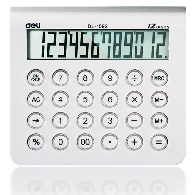 得力1592A计算器(混)学生计算器计算机财务计算器学生文具