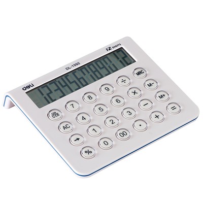 得力1592A计算器(混)学生计算器计算机财务计算器学生文具