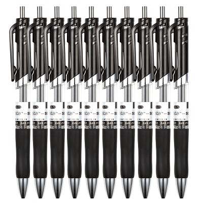 得力按动中性笔S02 办公商务签字笔水笔 进口油墨 0.7mm 耐磨耐用