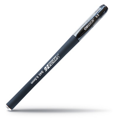 得力S45中性笔 碳素笔 水笔 签字笔 办公学生书写用笔 0.5mm线幅