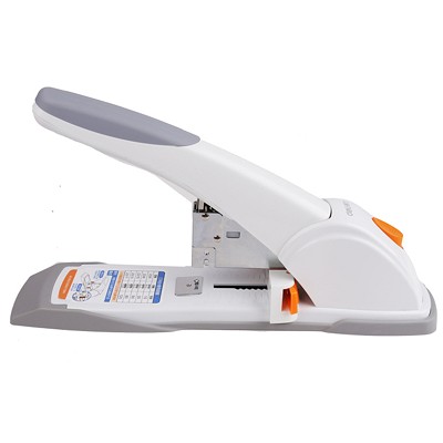 得力0486重型厚层订书机（灰色）大号加厚 打印装订财务办公用品