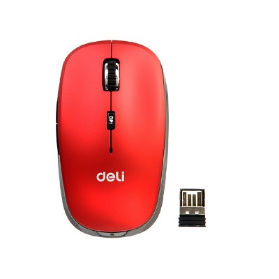 得力（deli） 3714 引擎无线鼠标 五键设计 2.4G接收器
