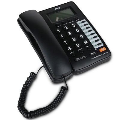 得力784 固定电话机座机 办公/家用电话机来电显示通话清晰防雷击
